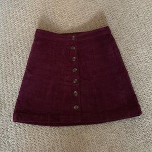Corduroy Mini SKirt